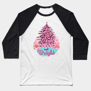 Gnomes Merry and Bright Midcentury Modern Christmas Tree Baseball T-Shirt